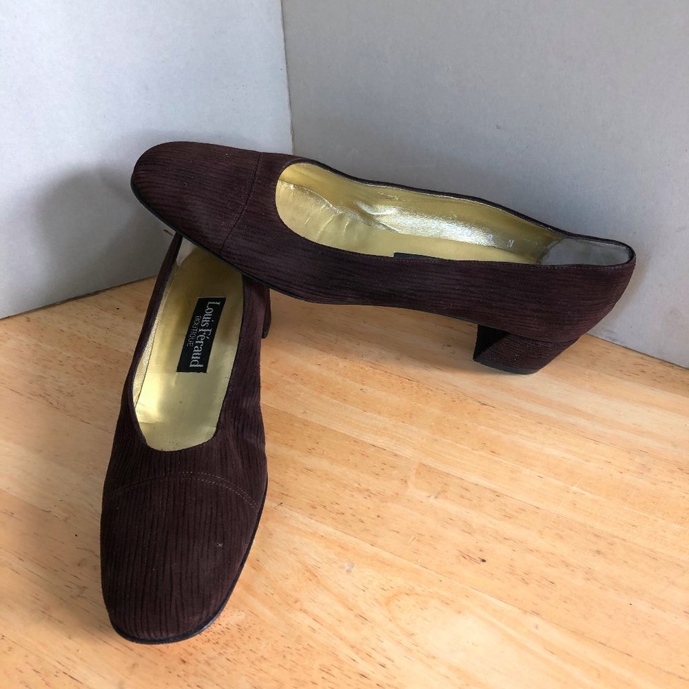 Vtg Louis Feraus Boutique low pump zebra print AA